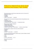  Phlebotomy National Exam Study Guide Questions And Answers 100&percnt; Verified&period;