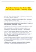  Phlebotomy National Test Review 2024 Questions And Answers Latest Top Score&period;