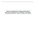 Hamric and Hanson's Advanced Practice Nursing 6th Edition Tracy O'Grady Test Bank.