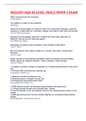 BIOLOGY AQA AS LEVEL 7402&sol;1 PAPER 1 EXAM ALREADY PASSED SERIES&period;