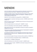 Exam (elaborations) MENDIX 