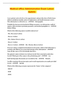 Medical office Administration Exam Latest Update 