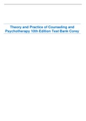Theory and Practice of Counseling and Psychotherapy 10th Edition Test Bank Corey