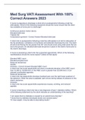Med Surg VATI Assessment With 100&percnt; Correct Answers 2023