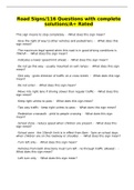 Road Signs&sol;116 Questions with complete solutions&sol;A&plus; Rated