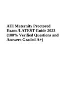 ATI Maternity Proctored Exam 2023 | Questions and Answers Graded A+