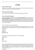 Class notes CC 102 - Fundamentals of Programming  & IS 213 - Financial  Management