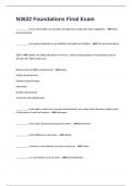 N3632 Foundations Final Exam 2025&sol;2026