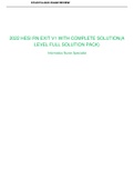 2022 HESI RN EXIT V1 WITH COMPLETE SOLUTION(ALEVEL FULL SOLUTION PACK)