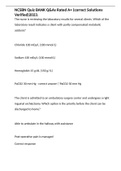 NCSBN Quiz BANK Q&As Rated A&plus; &lpar;correct Solutions Verified&rpar;2023&period;