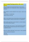 N402&colon; Strategic Planning questions with correct answers