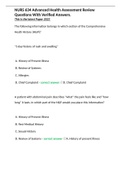 NURS 634 Advanced Health Assessment Review Questions With Verified Answers&period;