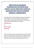 NR567&sol; NR 567 ADVANCED  PHARMACOLOGY MIDTERM EXAM  NEWEST ACTUAL EXAM WITH COMPLETE  QUESTIONS AND DETAILED ANSWERS  GRADED A &vert; BRAND NEW&excl;&excl;&excl;