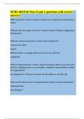 NURS 404 Prof Nurs Exam 1 questions with correct answers&period;