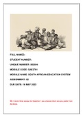 SAE3701 ASSIGNMENT 02 YEAR MODULE 2023 (852604)