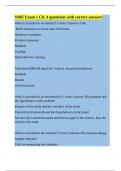 N405 Exam 1 Ch&period; 4 questions with correct answers
