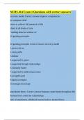 NURS 414 Exam 1 Questions with correct answers&period;