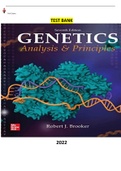 COMPLETE - Elaborated Test bank for Genetics-Analysis and Principles 7Ed.by Robert Brooker. ALL Chapters(1-29) Included |405| Pages - Questions & Answers Pass Genetics-Analysis and Principles 7Ed.by Robert Brooker in First Attempt Guaranteed!Get 100% Late