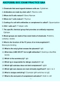 ASCP&lpar;SBB&rpar; BOC EXAM PRACTICE QUESTIONS AND ANSWERS GRADED A&plus;
