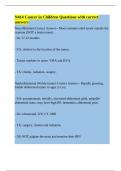N414 Cancer in Children Questions with correct answers&period;