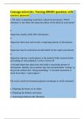 Gonzaga university&colon; Nursing 600&sol;601 questions with correct answers