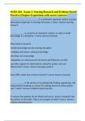 NURS 104 - Exam 1&colon; Nursing Research and Evidence-Based Practice &lpar;Chapter 6&rpar; questions with correct answers