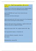 NURS 114 - Final Exam questions with correct answers