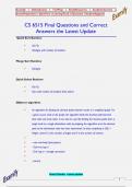 CS 6515 Final Questions and Correct  Answers the Latest Update