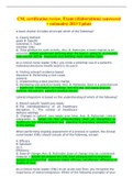 CNL certification review&comma; Exam &lpar;elaborations&rpar; &lpar;answered &plus; rationales&rpar; 2023 Update