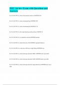 IME 144 hw- Exam with Questions and Answers