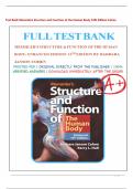 Test Bank Memmlers Structure and Function of the Human Body 12th Edition Cohen ALL 21 Chapters 100% verified Grade A+