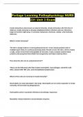 PORTAGE LEARNING PATHOPHYSIOLOGY NURS 231 PACKAGED EXAMS WITH QUESTIONS AND VERIFIED DETAILED ANSWERS