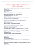 IAHSS &lpar;full study guide&rpar;With Complete Solutions Graded A&plus; 2023 update