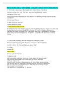 MED SURG HESI VERSION 1 QUESTIONS WITH ANSWERS 