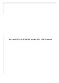 HSA 4502 MIDETRM EXAM &comma; FINAL EXAM and POST TEST EXAM &vert; Answered Correctly&excl; Summer 2022-23
