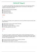 NUR 257 &lpar; LATEST 2024 &sol; 2025 &rpar; FINAL 2  &vert; PASSED &vert; A&plus; RATED GUIDE &vert; NEW FULL EXAM