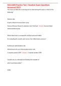 NSG 6440 Practice Test &sol; Random Exam Questions Answered 2023