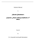 Corporate Finance Theory and Practice 2e Aswath Damodaran (Solution Manual)