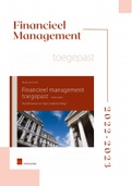 Samenvatting Financieel Management - Handelswetenschappen Ugent - 13/20
