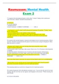 Rasmussen: Mental Health Exam 2 Latest Version(2023)