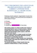 TNCC 9TH EDITION TNP LATEST EXAM 2024-2025 QUESTIONS AND 100&percnt; CORRECT ANSWERS WITH RATIONALES &vert; A&plus; GRADE STUDY MATERIALS
