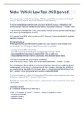 Motor Vehicle Law Test 2023 &lpar;solved&rpar;