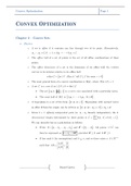 Convex Optimization - Lecture Notes