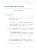 Stochastic Processes II - Lecture Notes