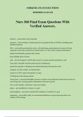 Nurs 368 Final Exam Questions With Verified Answers&period;