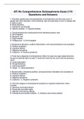 ATI Rn Comprehensive Schizophrenia Exam |115 Questions and Answers