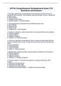 ATI Rn Comprehensive Schizophrenia Exam &vert;115 Questions and Answers