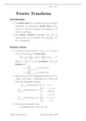 Math Fourier Transforms - 2007 Revision Notes