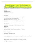 Ryanair Initial 4 - Aero Medical Aspects + First Aid2023 questions with correct answers