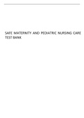 Test bank on Maternity and pediatric Nursing care